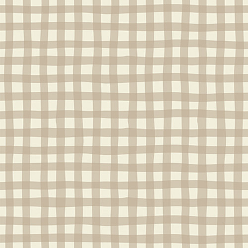 Click Props Backdrops Gingham Beige Backdrop (5 x 5')