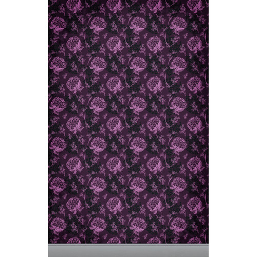 Click Props Backdrops Florla Wallpaper Pink Backdrop (5 x 8')