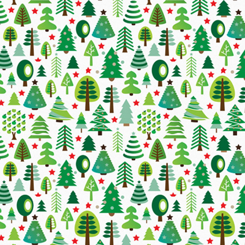 Click Props Backdrops Christmas Trees Backdrop (5 x 5')
