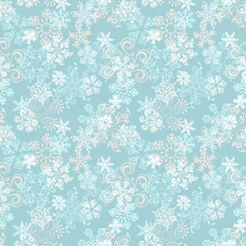 Click Props Backdrops Snowflake Blue Backdrop (5 x 5')