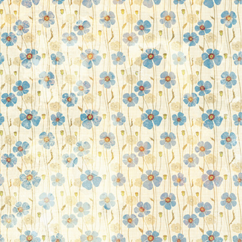 Click Props Backdrops Dirty Blue Poppies Backdrop (5 x 5')