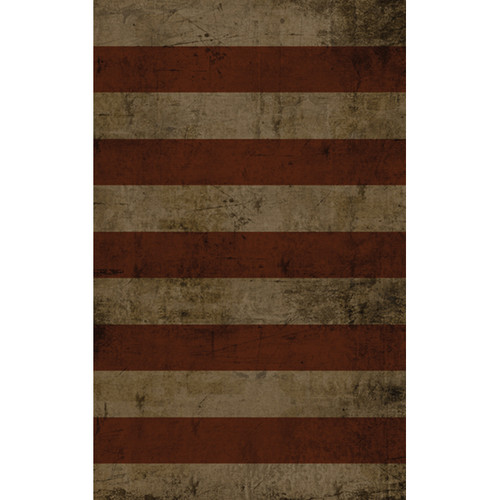 Click Props Backdrops Wide Stripe Red Backdrop (5 x 8')
