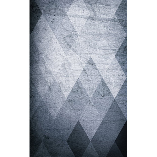 Click Props Backdrops Vinyl Backdrop (Gray Diamonds, 5 x 8')