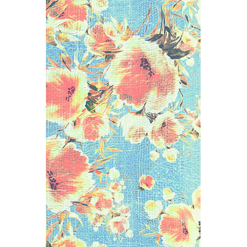 Click Props Backdrops Vinyl Backdrop (Poppies Blue, 5 x 8')