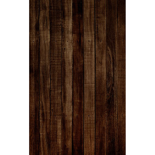 Click Props Backdrops Dark Brown Wood Backdrop (5 x 8')