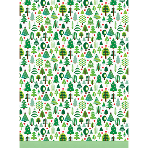 Click Props Backdrops Christmas Trees Backdrop (7 x 9.5')