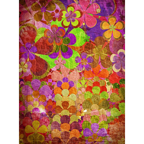 Click Props Backdrops Flower Power Backdrop (7 x 9.5')