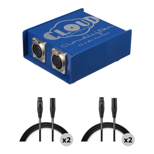 Cloud Microphones Cloudlifter CL-2 Mic Activator Kit with Warm Pro XLR Cables