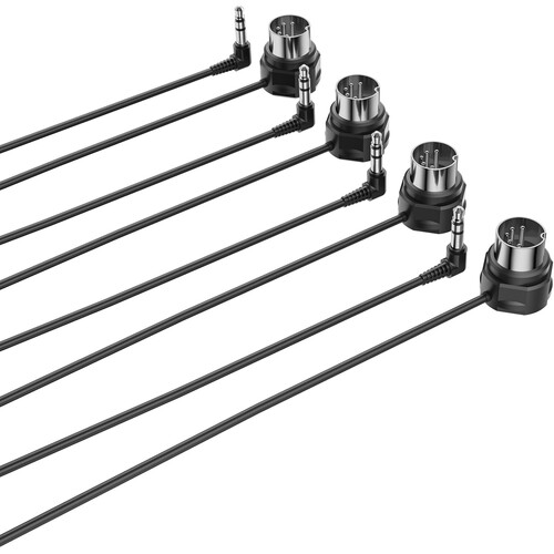 CME Low-Profile Right-Angle Type A 3.5mm TRS MIDI Cable (2', 4-Pack)