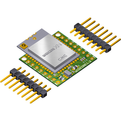 CME WIDI Core XN Smart CME Bluetooth MIDI Breakout Board (External Antenna Connector, Non-Populated Pin Header)