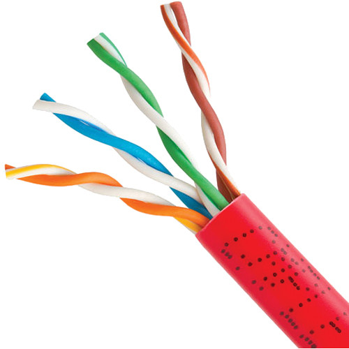 Cmple Cat 5e Bulk Ethernet LAN Network Cable (1000' / Red / Pull Box)