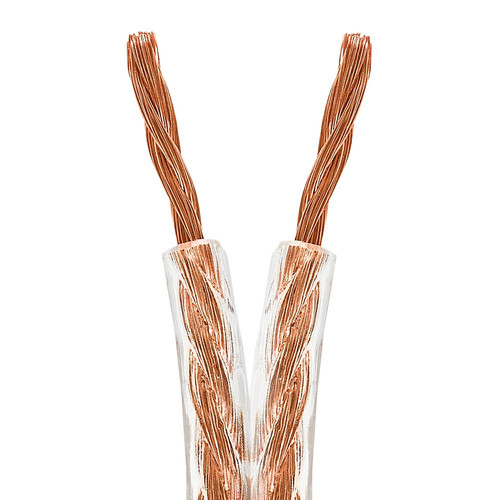 Cmple 12 AWG Compact Speaker Wire Cable (Clear, 50')