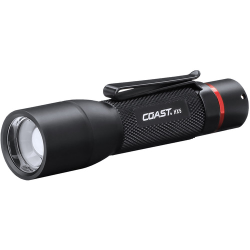 COAST HX5 Pure Beam Focusing Flashlight (Black, Gift Box)