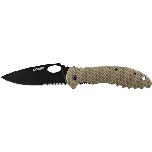 COAST DX625 Double-Lock Folding Knife with Pocket Clip 21626 B&H