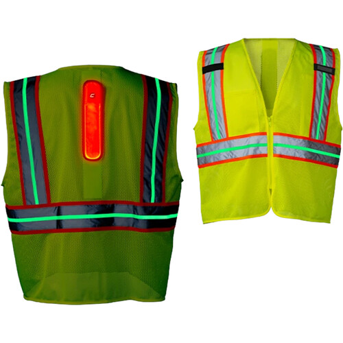 COAST SV400 Rechargeable/Reflective Hi Vis Safety Vest (X-Large)