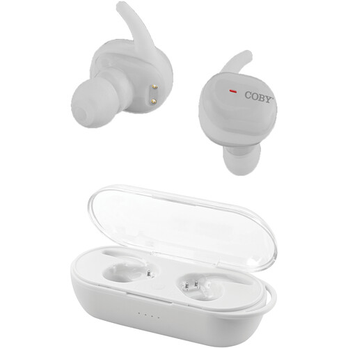 Coby CETW544 True Wireless In-Ear Headphones (White)