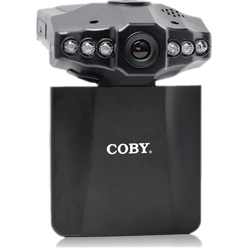 Coby Dashcam with Swiveling LCD