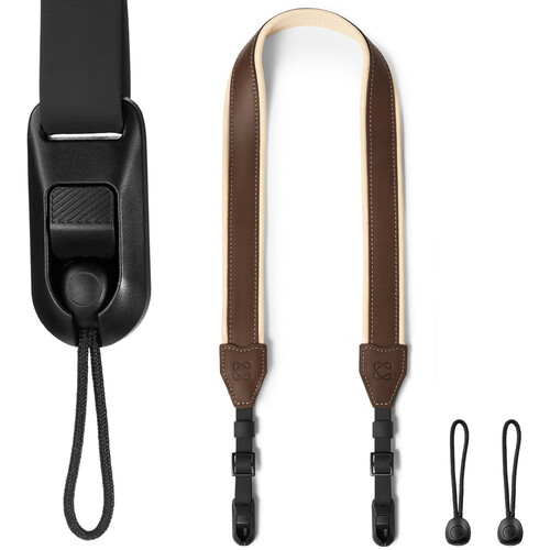 Coiro Padded Leather Camera Strap (Brown)
