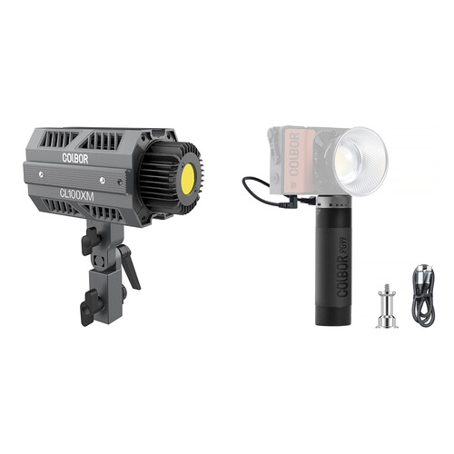 COLBOR CL100XM Daylight LED Video Monolight (PG99 Power Grip Kit)