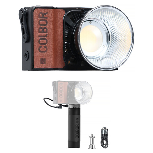 COLBOR Wonder W60R RGB LED Monolight Kit with Power Grip
