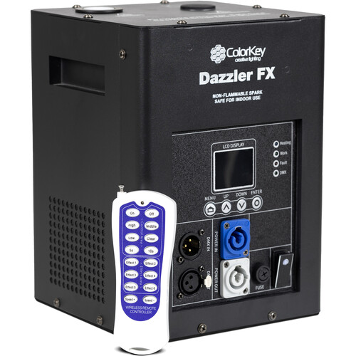 ColorKey Dazzler FX MKII Cold Spark Machine (Black) CKU-7710 B&H
