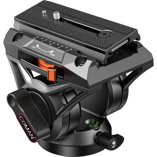 COMAN Q6 Fluid Video Head with Top-Load Quick Release