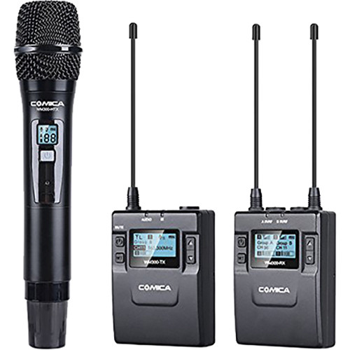 Comica Audio CVM-WM300B 2-Person Camera-Mount Wireless Combo Microphone System (520.0 to 578.5 MHz)