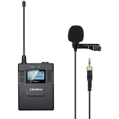 Comica Audio CVM-WM300TX Wireless Bodypack Transmitter with Omni Lavalier Microphone (520 to 578 MHz)
