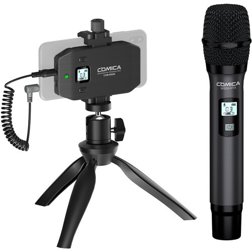 Comica Audio CVM-WS50H Wireless Handheld Microphone Bundle for Smartphones