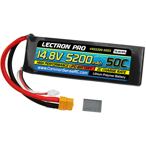 what the difference in lipo battery 50 c Common Sense RC Lectron Pro 22.2V 5200mAh 50C w/ EC5 Plug: Lg Planes / Helis /Quads : Toys & Games and smarter Lectron Pro 14.8V 5200mAh 50C