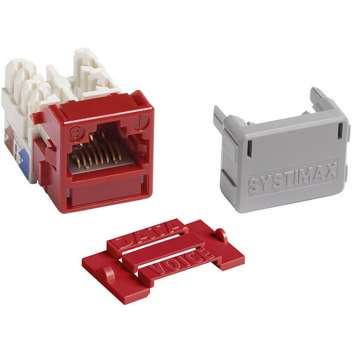 CommScope GigaSPEED XL M-Series Modular Cat 6 Unshielded RJ45 Jack (Red)