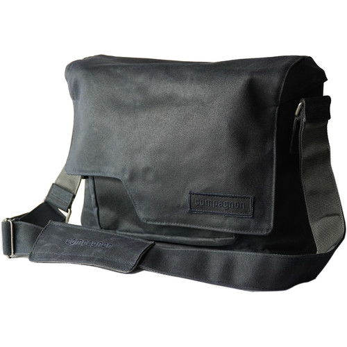 compagnon "the messenger" Generation 2 Camera Bag (Dark Blue, Waxed Canvas)