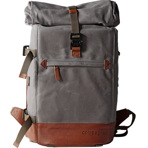 compagnon The Backpack for Camera & Laptop (Gray / Light Brown)