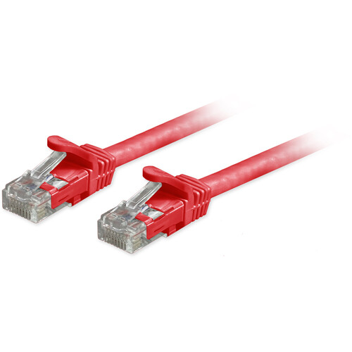 Comprehensive Cat6a Unshielded Snagless Ethernet Patch Cable (25', Red)