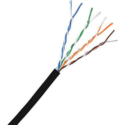 Comprehensive Cat6 550 MHz Shielded Solid LAN Cable (1000', Black)