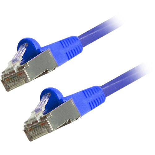 Comprehensive Cat 6 Snagless Shielded Ethernet Cable (1', Blue)