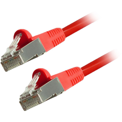 Comprehensive Cat 6 Snagless Shielded Ethernet Cable (25', Red)