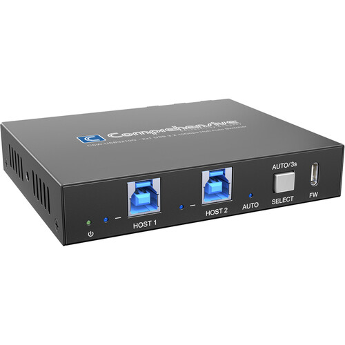 Comprehensive Pro AV/IT Integrator Series 2x1 USB 3.2 Gen 2 Hub Auto Switcher with RS232 Control