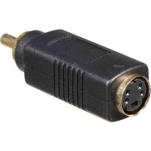 Comprehensive S-Video 4-Pin Female to RCA Male Bi-Directional Adapter