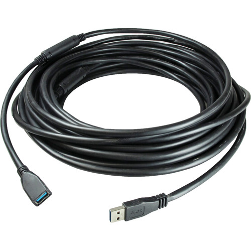 Comprehensive Pro AV/IT Plenum Active USB-A 3.0 Male to Female Extension Cable with Booster (50')