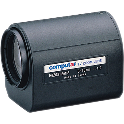 Computar H6Z0812AMS 1/2" 8 to 48mm f1.2 6x Motorized Zoom Lens (C-Mount)