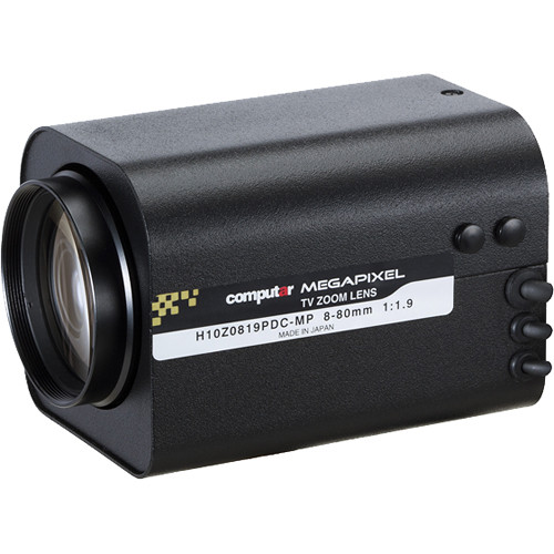 Computar H10Z0819-MP Series 1/2" 2MP C-Mount 8 to 80mm 10x DC Auto-Iris Zoom Lens with Spot Filter with Preset