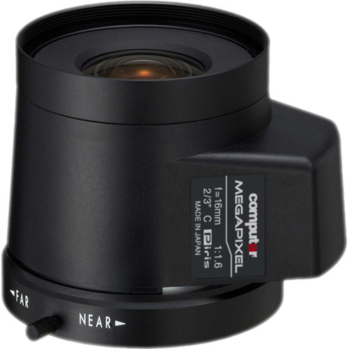 Computar C-Mount 16mm f/1.6 5MP Stepping Motor Iris Lens