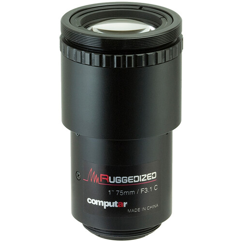 Computar V7531-MPZ-R C-Mount 75mm Machine Vision Lens