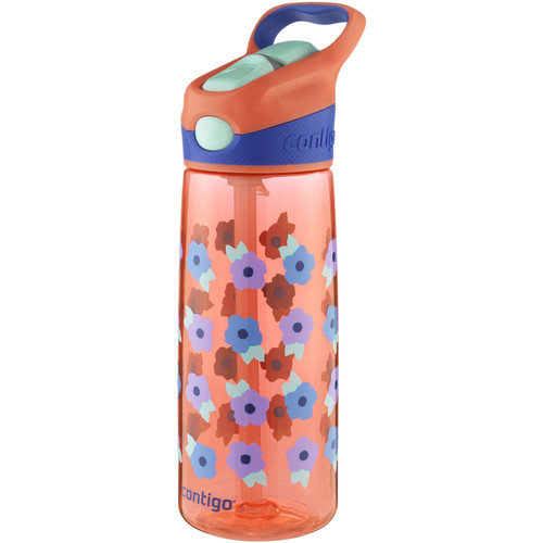 Contigo AUTOSPOUT Striker Kid's Bottle (20 fl oz, Tango Pink Flowers)