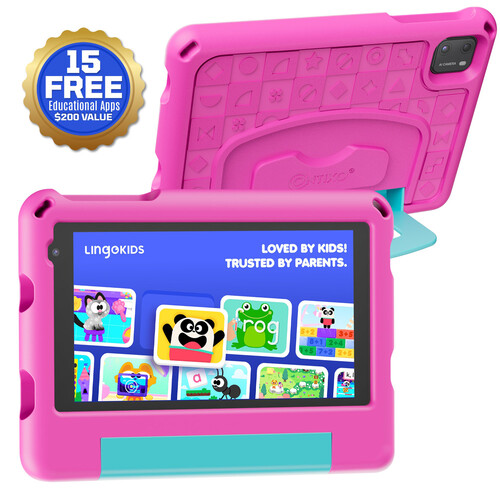 Contixo A7 7" Kids Tablet with Pink Silicone Case