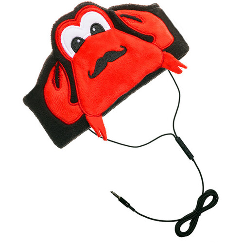 Contixo Adjustable Fleece Animal Headband Headphones for Kids (Crab)