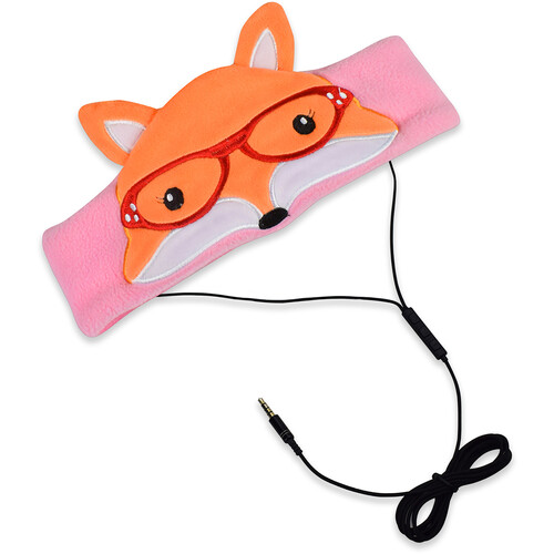 Contixo Adjustable Fleece Animal Headband Headphones for Kids (Fox)