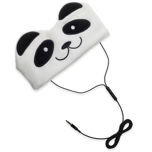 Contixo Adjustable Fleece Animal Headband Headphones for Kids (Panda)