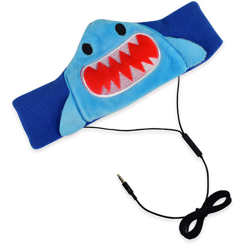 Contixo Adjustable Fleece Animal Headband Headphones for Kids (Shark)